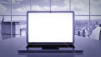 Laptop business presentation