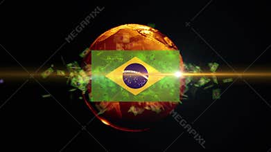 Brazil soccer ball turns into the world