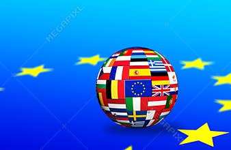 Europian union countries Flags