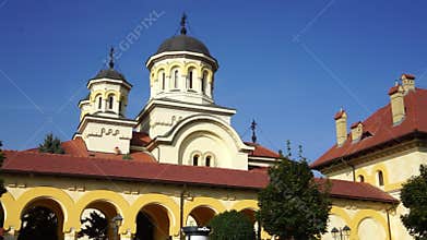 Alba Carolina citadel fortress. Amazing landmark from Alba Iulia