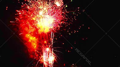 Fireworks Display Lights up the Night Sky at Local Celebration Event