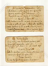 Old cream receipts
