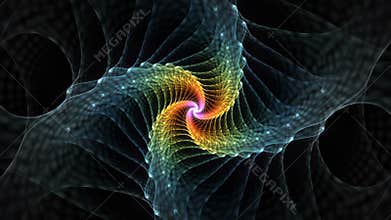 Delicate Colorful Rainbow Flower