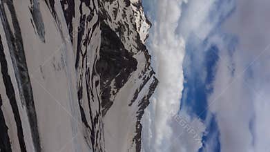 Snow covered Caucasus Mountains
