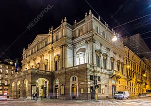 La Scala, an opera house in Milan