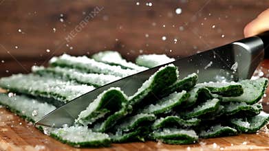 AI Aloe vera on cutting