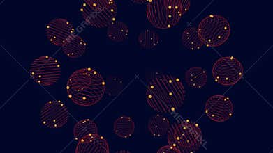 Circular dots creating a pattern of unity