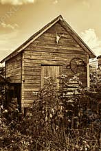 Old farm storage shed