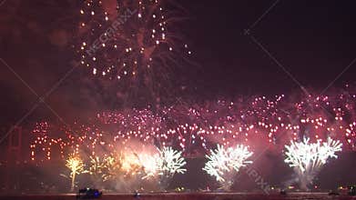 Fireworks explosion festival