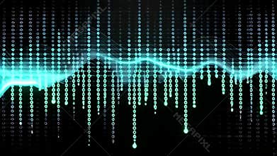 Abstract Digital Glitch Error Signal Background - Cyber Security Hacking Concept 4K