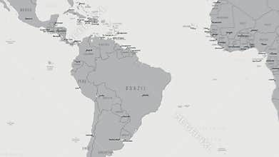 Bolivia on the world map.