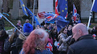 Brexit protest march and demonstration in London