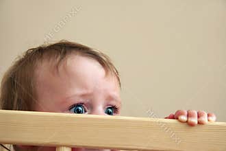 Fear in baby eyes
