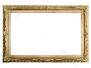 Antique golden picture frame