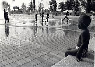 Children at a water park