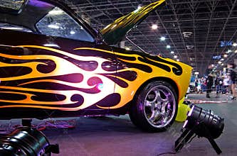Tuned custom car