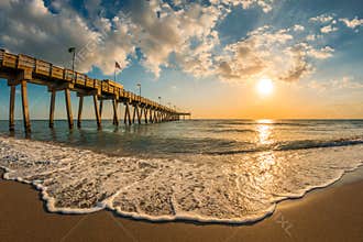 Venice Florida pier on the Gulf of Mexico
