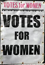 Votes for women poster