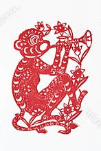 Zodiac Chinese Paper-cutting (Monkey)