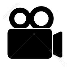 Video camera icon vector illustrat.