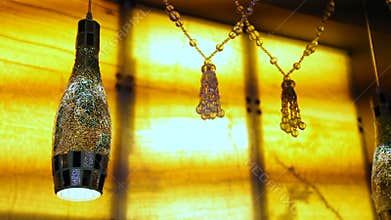 Restaurant lighting design. The interior design of the restaurant.