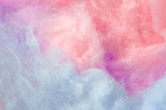 Pantone, trend color of the year, coral and purple background, cotton candy