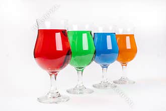 Alcoholic Drinks Color Variety