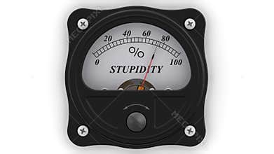 The stupidity indicator in action