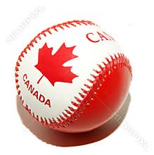 Canada flag texture on ball