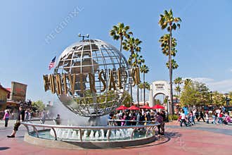 Universal Studios Hollywood Globe in Los Angeles