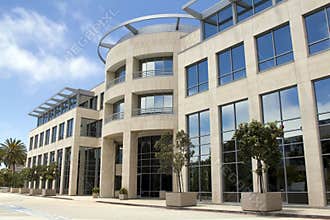 Modern corporate office building