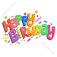 Happy birthday decoration