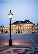 Copenhagen evening at Amalienborg II - Denmark