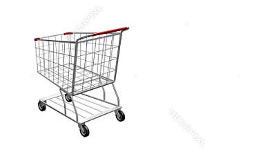 Animated 3D shopping cart