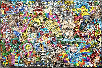 Cool music graffiti