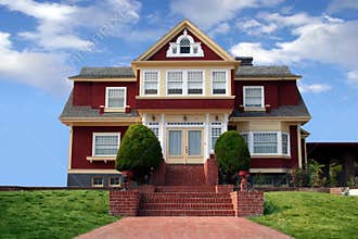 Beautiful red house