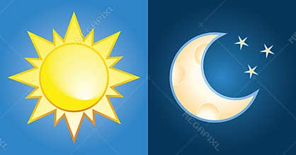 Sun and moon