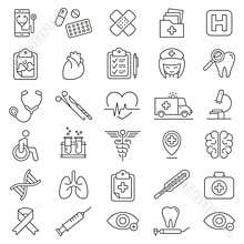Medical & Health Care Icons set