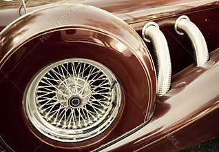 Retro car fragment