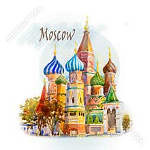 The main tourist attraction in Moscow,Russia.