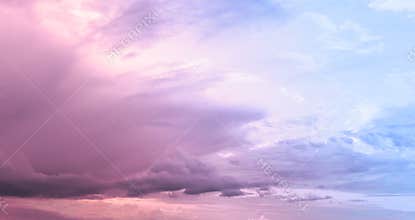 Cloudy Pink Sky