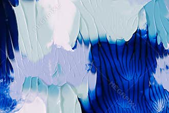 Abstract blue, grey and white painting background