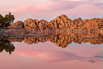 Watson Lake Prescott Arizona Sunset