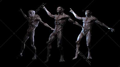 3D Animation of ugly Creatures