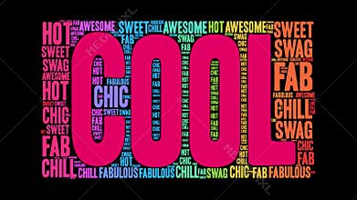 Cool animated word cloud