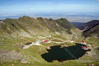 Balea lake in Fagaras