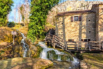 House by the waterfall