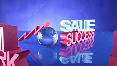 Sale promotion clip. Dolly shot.