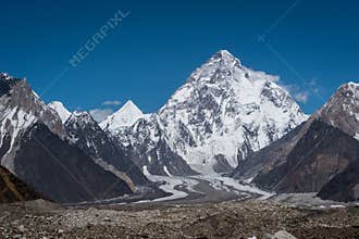 K2 mountain peak, second highest mountain in the world, K2 trek,