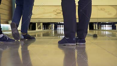 People playing bowling